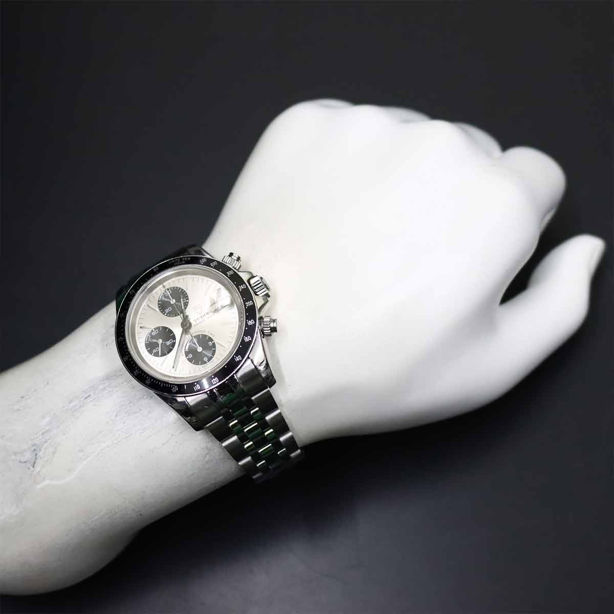 Chrono Time 79260P Chronograph Date Automatic Silver Dial