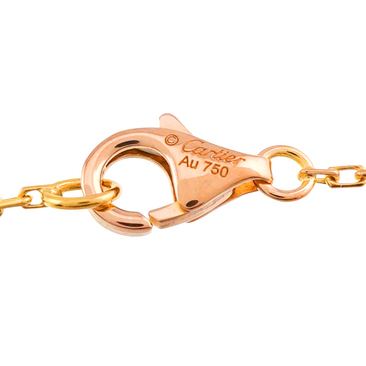 Trinity Heart Necklace 18K YG WG PG 750