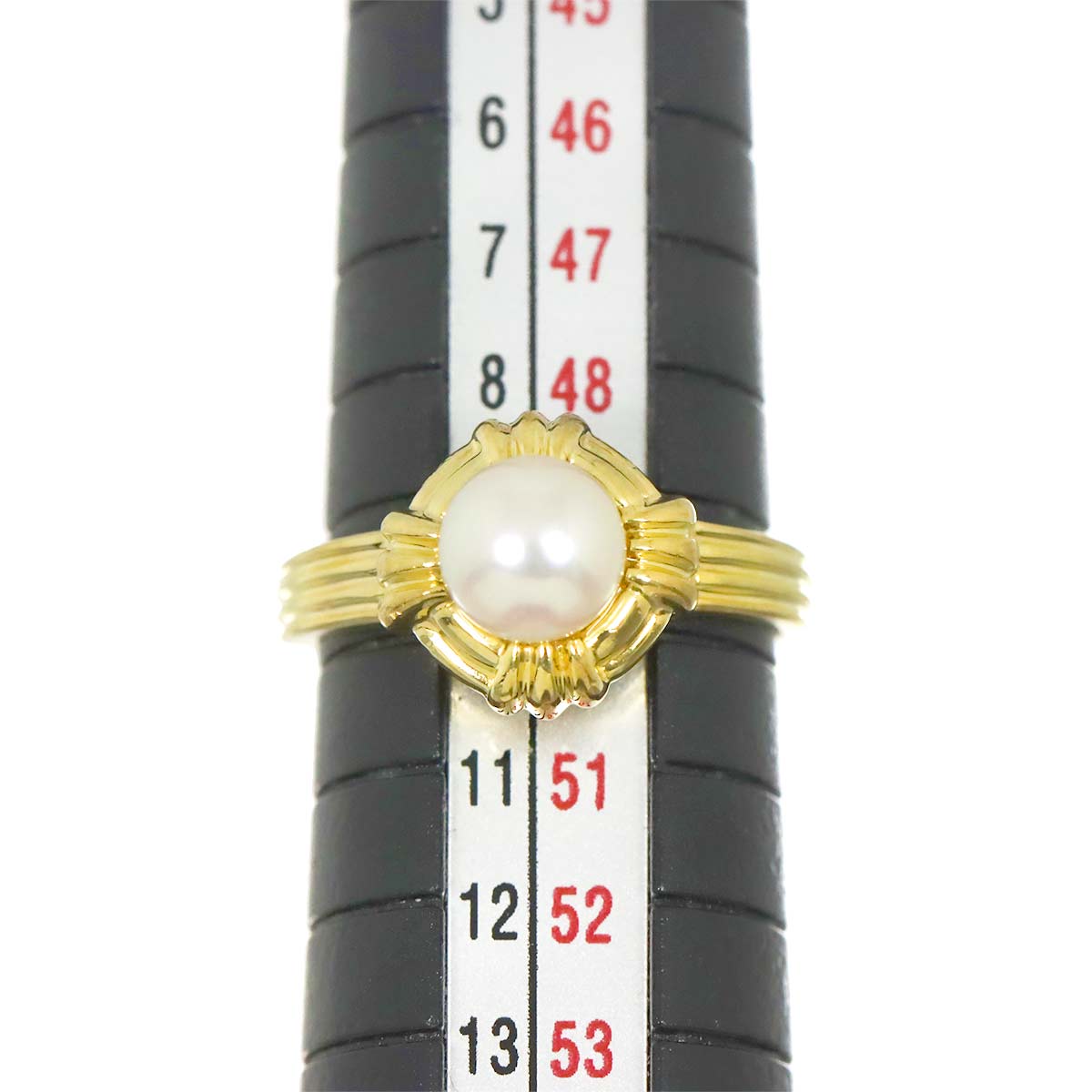 Akoya Pearl Ring 18K YG 750 Size5-5.25(US)