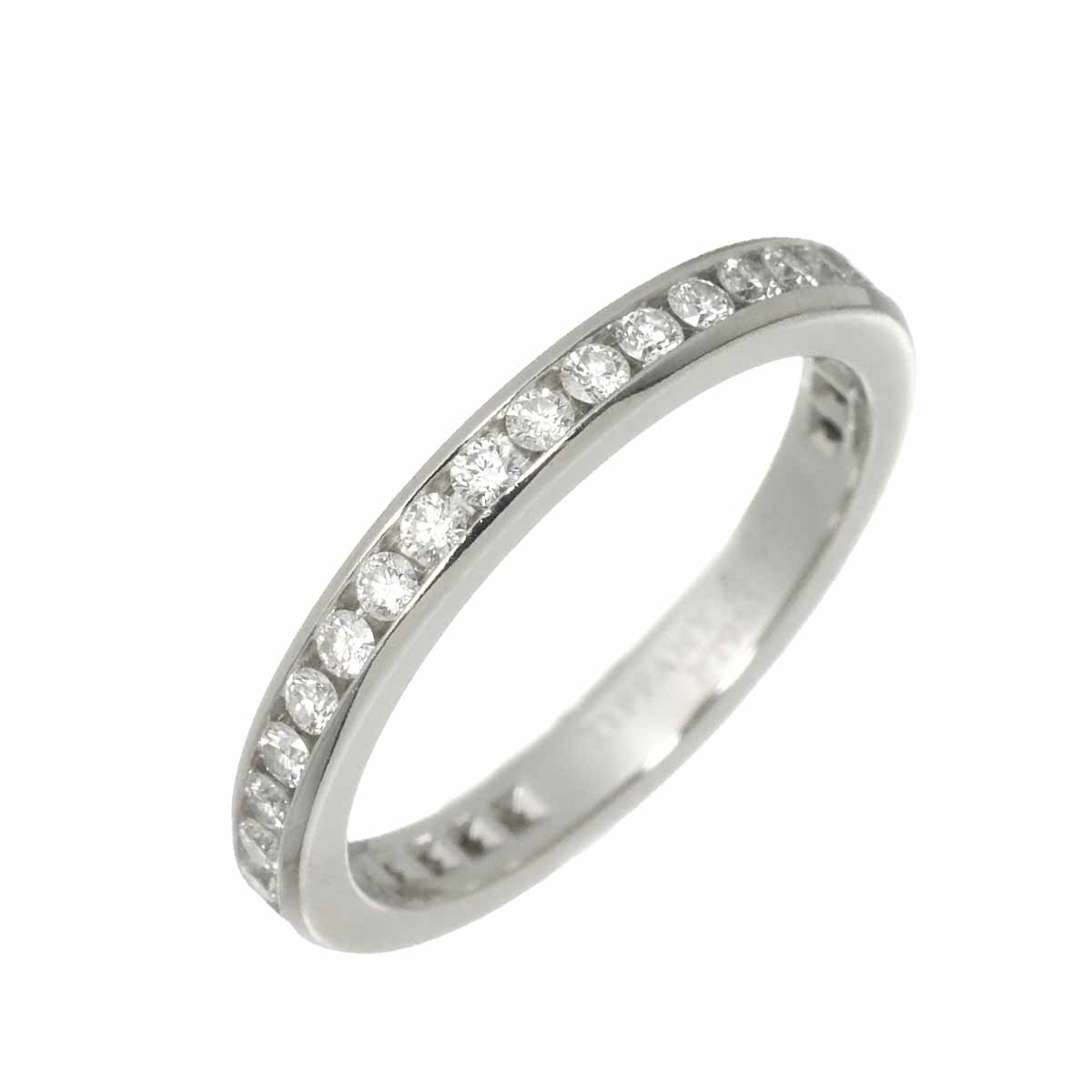 Full Etanity band Ring Diamond Platinum Size3.75-4(US)