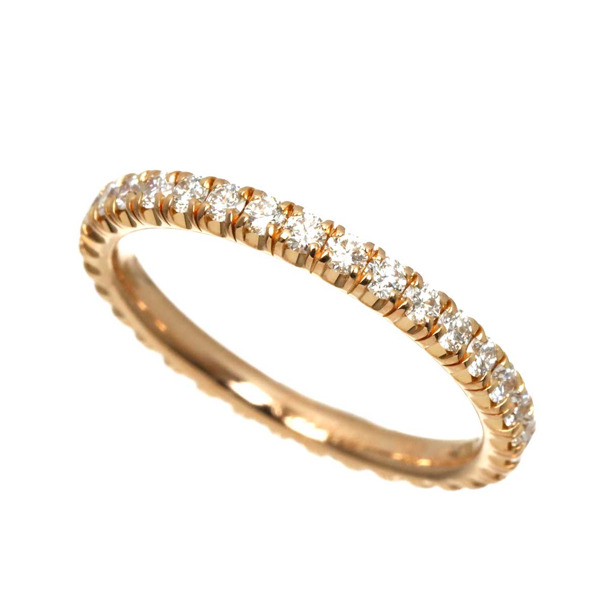 Etincelle Full Diamond Ring 18K Pink Gold 750 size46 3.75(US)