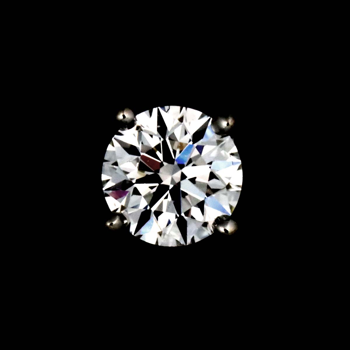 Diamond 0.18ctx2 G/VVS1/3EX Earrings Pierced Pt