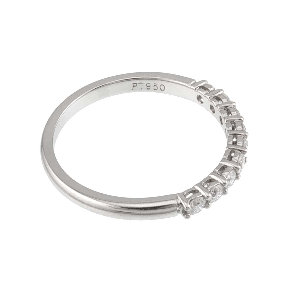 Forever Half Diamond Ring Platinum size6.25-6.5(US)