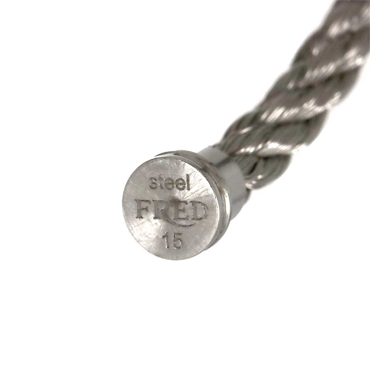Force 10 MM Bracelet 18K WG 750 Steel size15