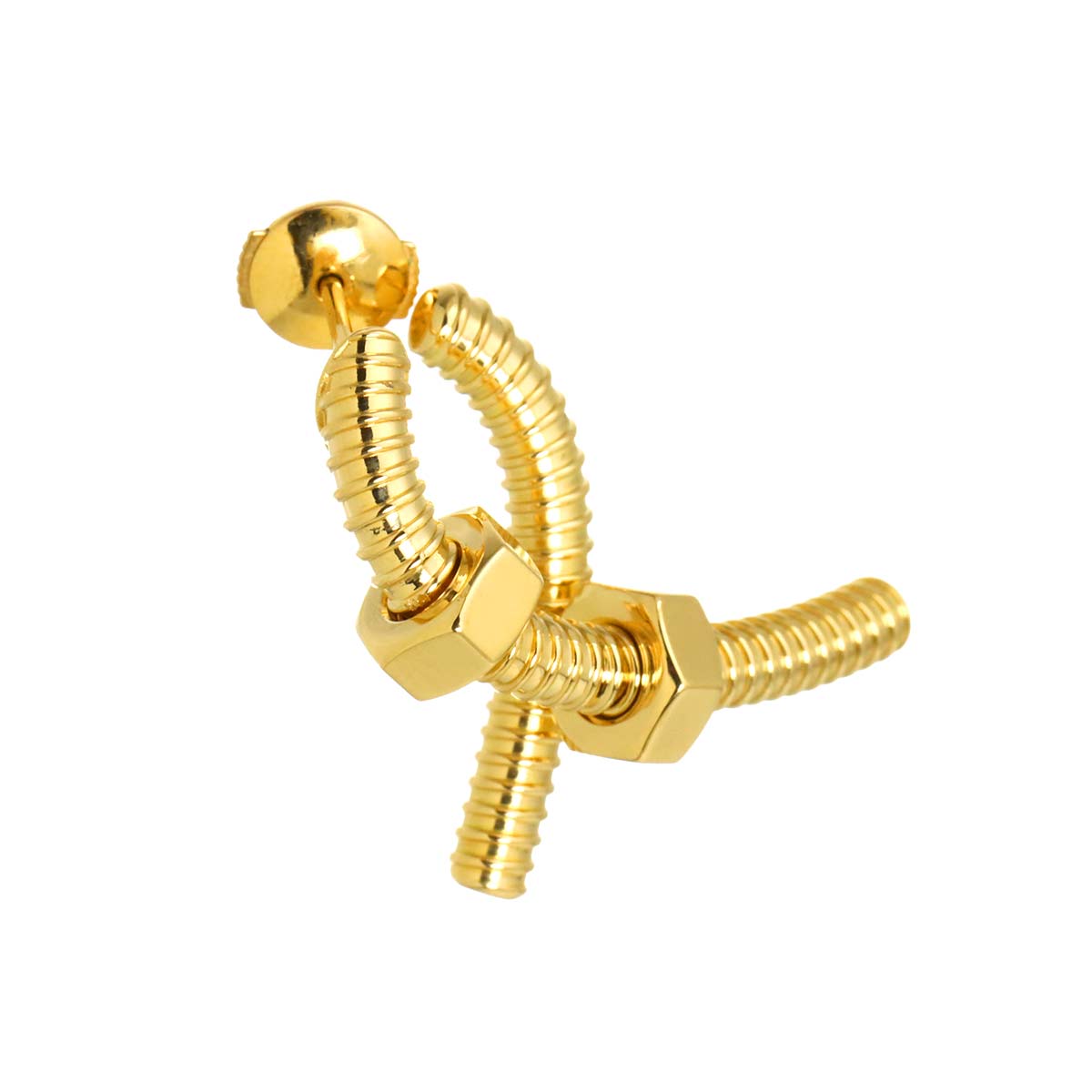 Ecrou de Single Earring Pierced 18K YG 750 Left ear