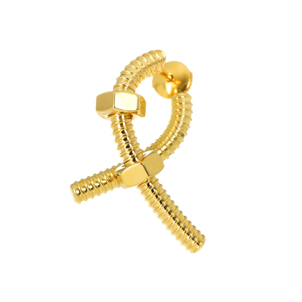 Ecrou de Single Earring Pierced 18K YG 750 Left ear