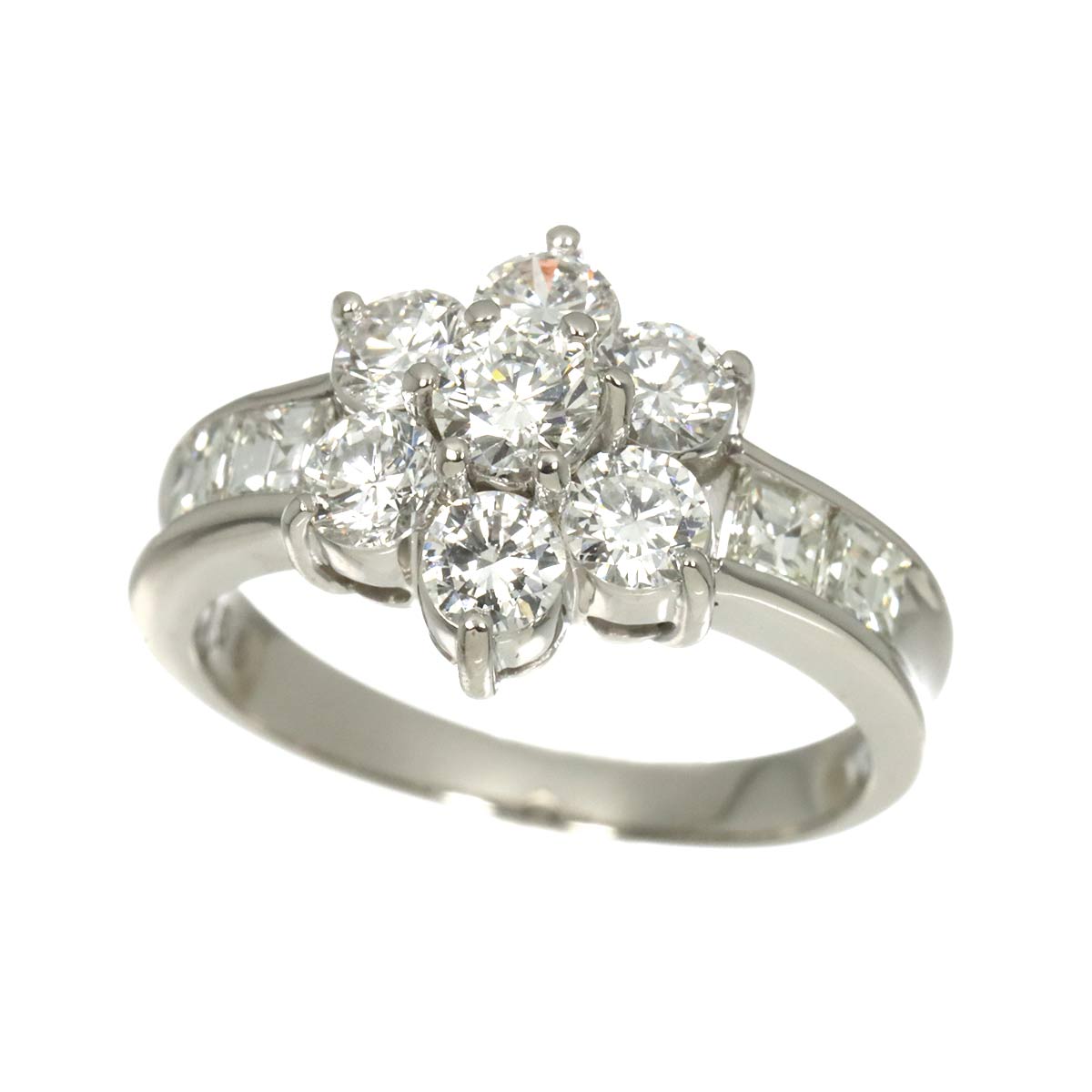 Diamond 1.55ct Ring Pt Platinum size5.25(US)