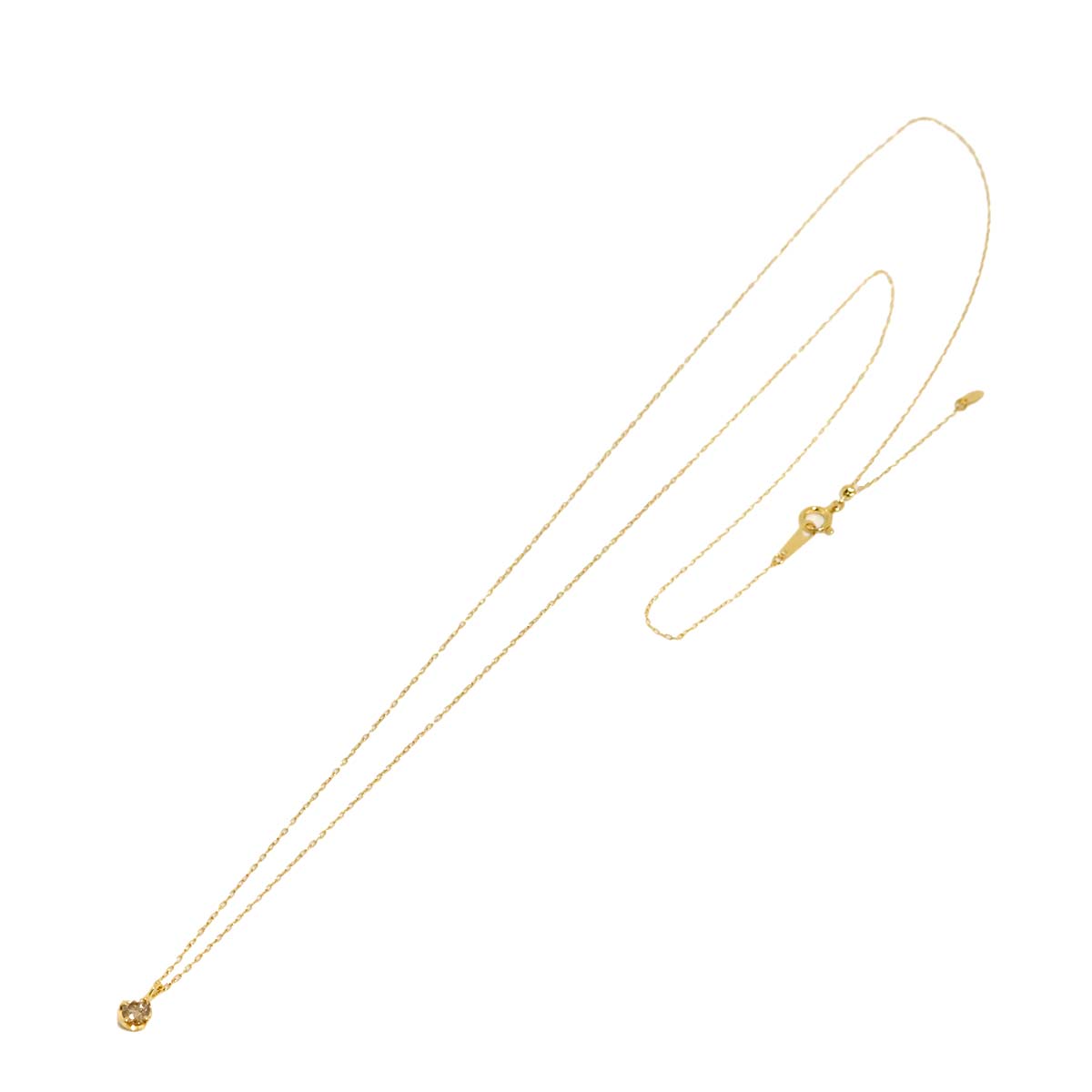 Diamond 0.15ct Necklace 18K YG Yellow Gold 750