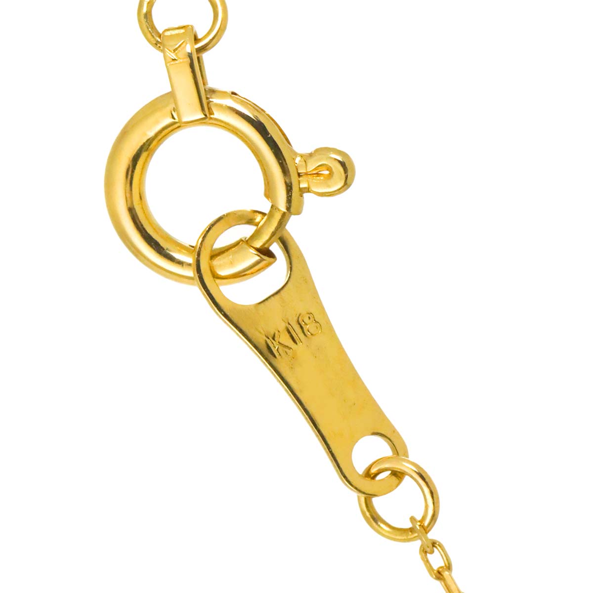Diamond 0.375ct Necklace 18K YG Yellow Gold 750