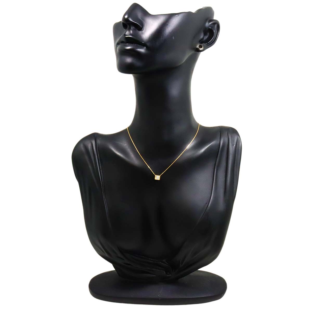 Diamond 0.375ct Necklace 18K YG Yellow Gold 750