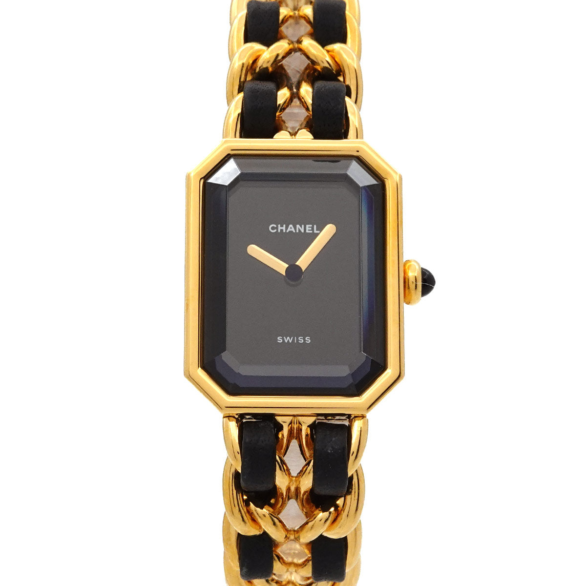 Premiere Size M H0001 Vintage Quartz Black Dial Ladies Watch