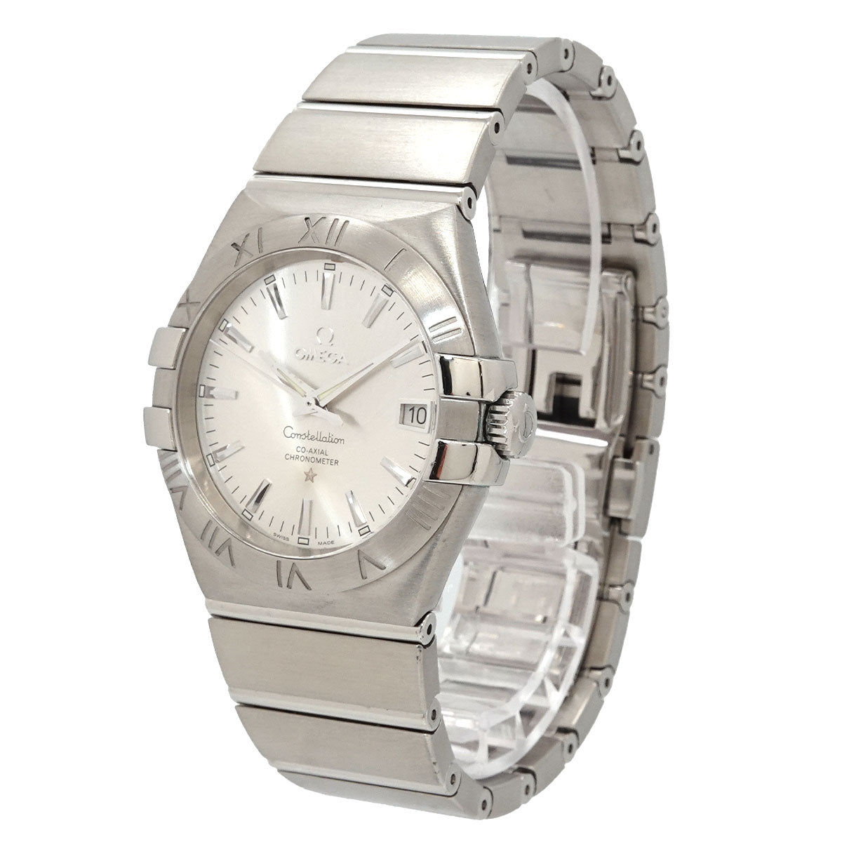 Constellation 123 10 35 20 02 001 Date Silver Dial Mens Watch