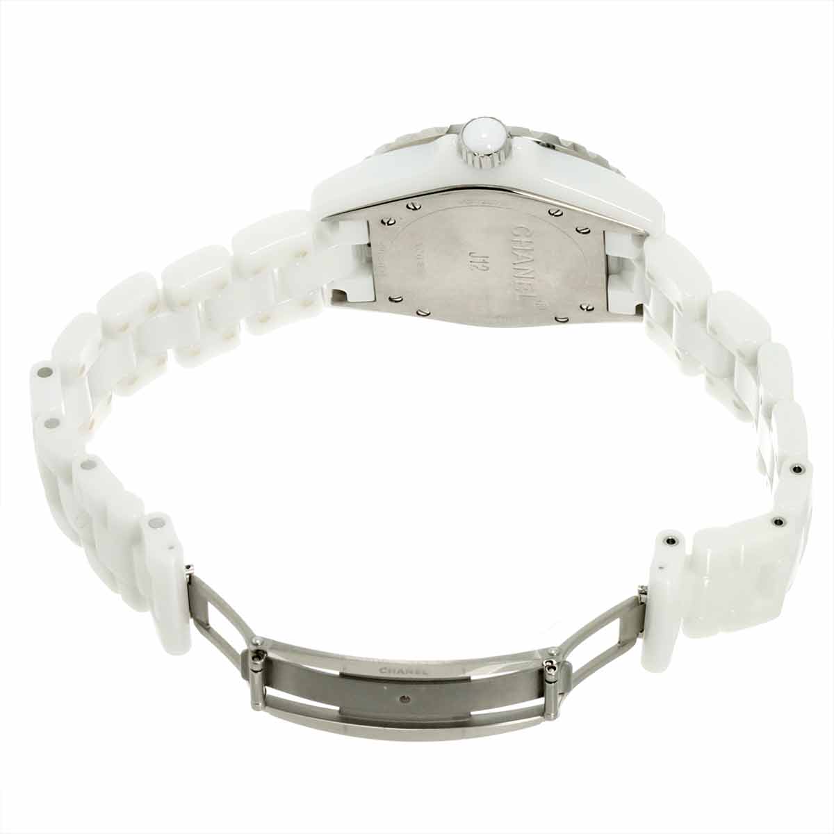 J12 38mm H1629 12P Diamond Automatic White Dial Mens Watch