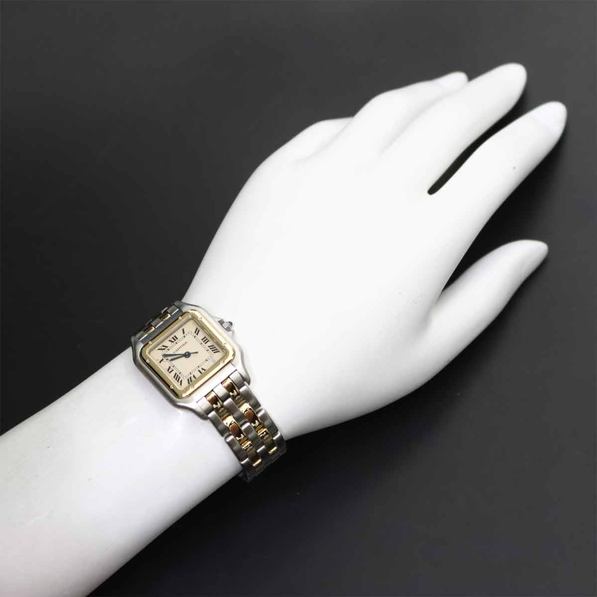 Panthere MM 2Row 83083242 YG Quartz Date Cream Dial Boys Watch