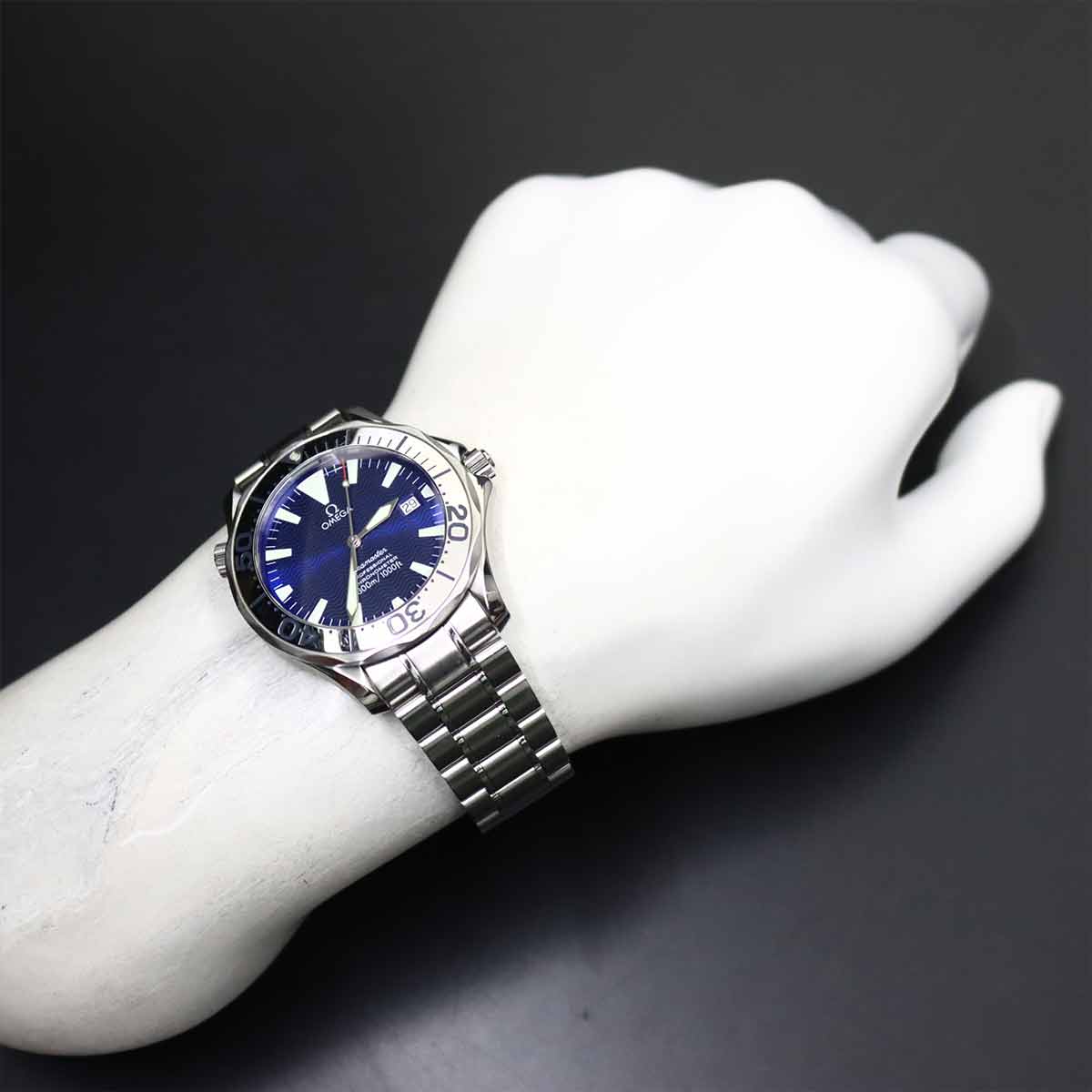 Seamaster Professional 300 2255 80 Mens Watch Date Blue Dial