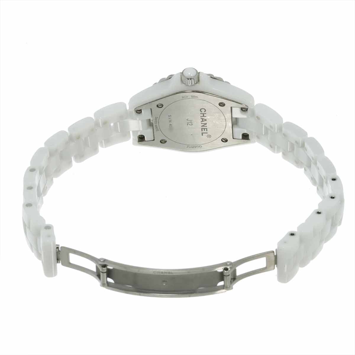 J12 H2570 29mm 8P Diamond Quartz White Shell Dial Ladies Watch