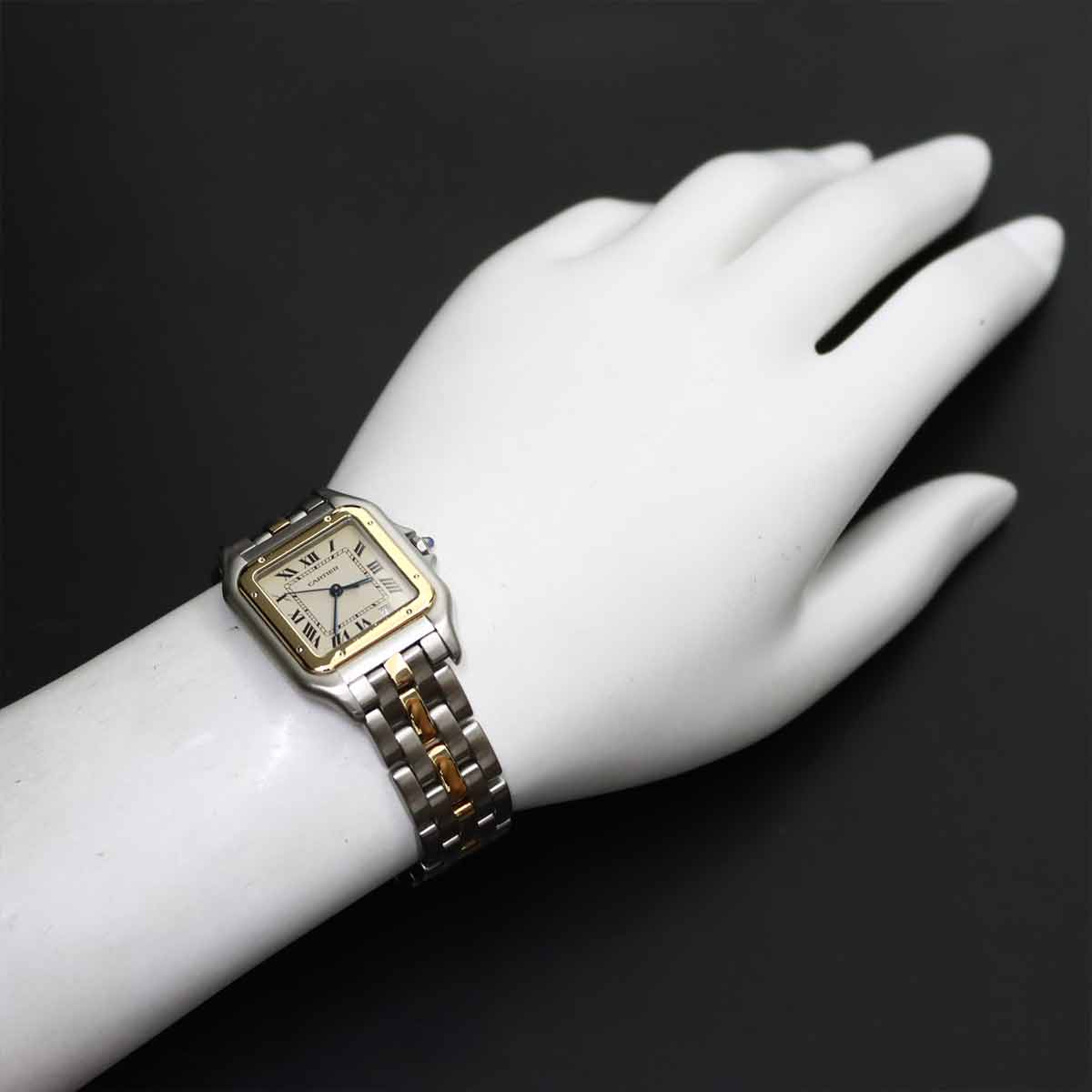 Panthere MM 1Row 83083241 YG Quartz Date Cream Dial Boys
