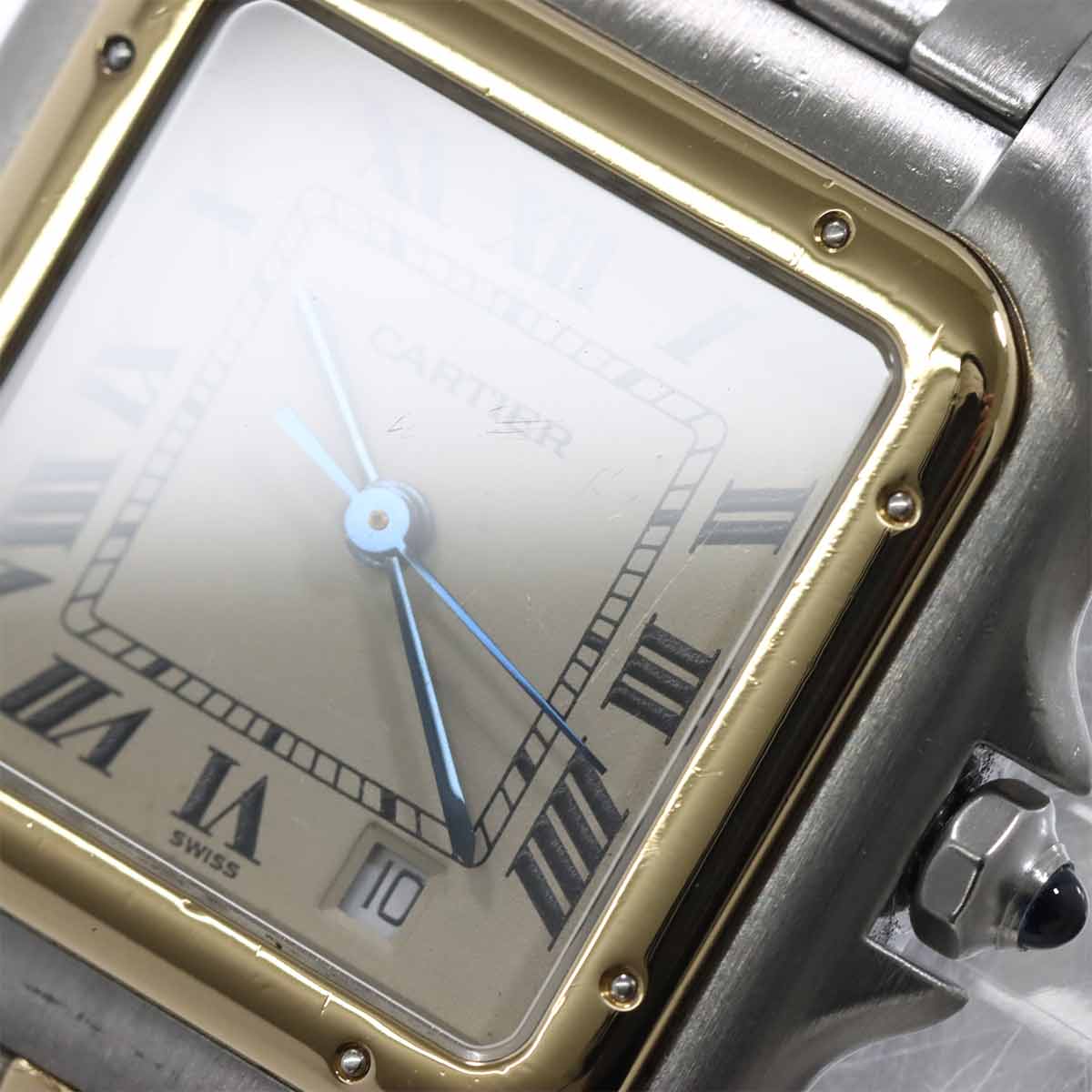 Panthere MM 1Row 83083241 YG Quartz Date Cream Dial Boys
