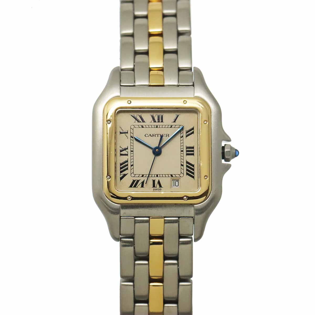 Panthere MM 1Row 83083241 YG Quartz Date Cream Dial Boys