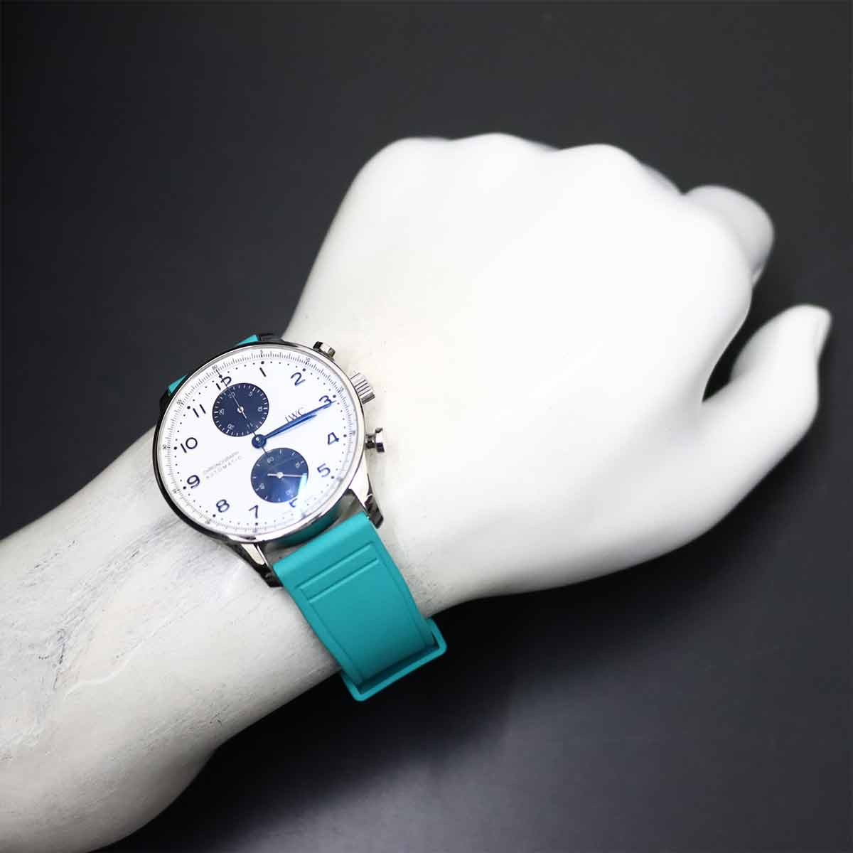 Portugieser Chronograph IW371620 Automatic White Dial Mens Watch