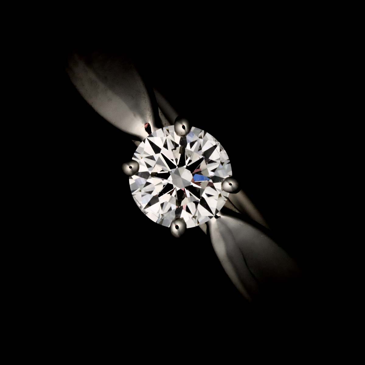 Harmony Diamond 0.25ct E/VS1/3EX Ring Pt Size3.25(US)