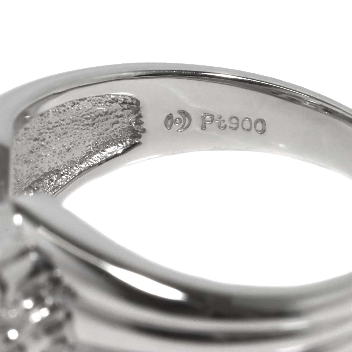 Akoya Pearl 9.3mm Diamond 0.37ct Ring Pt size6.25-6.5(US)