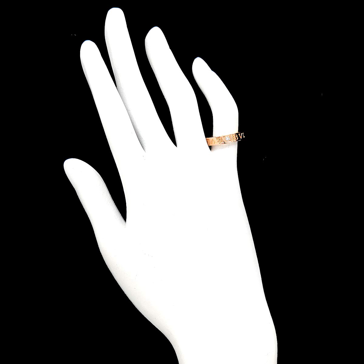B-ZERO1 Diamond Ring 18K Pink Gold 750 Size4-4.5(US)