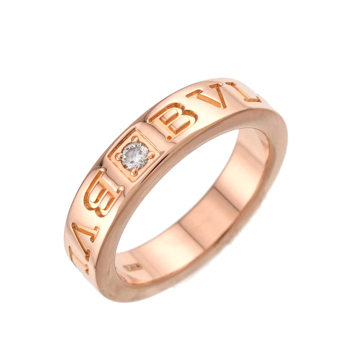 B-ZERO1 Diamond Ring 18K Pink Gold 750 Size4-4.5(US)