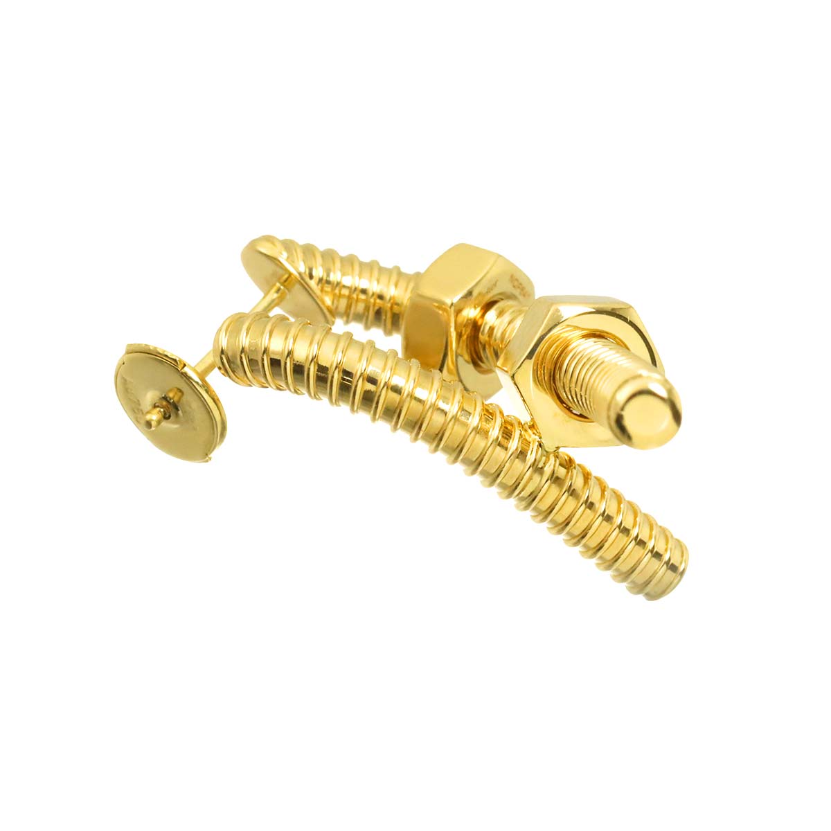 Ecrou de Single Earring Pierced 18K YG 750 for right ear