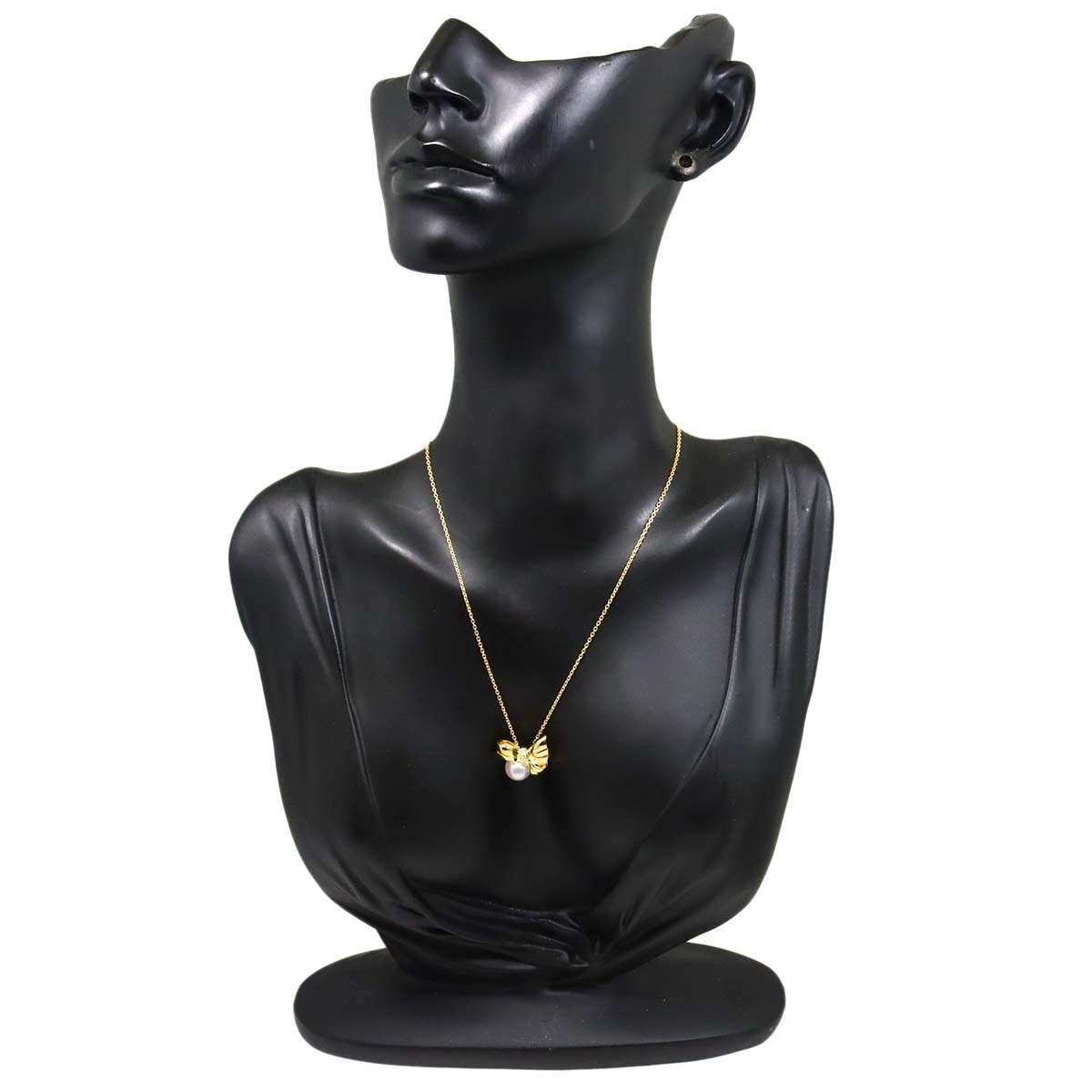 Akoya Pearl 8.0mm Diamond Necklace 18K YG 750