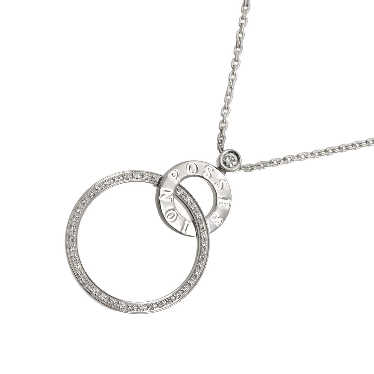Possession Diamond Necklace 18K White Gold 750