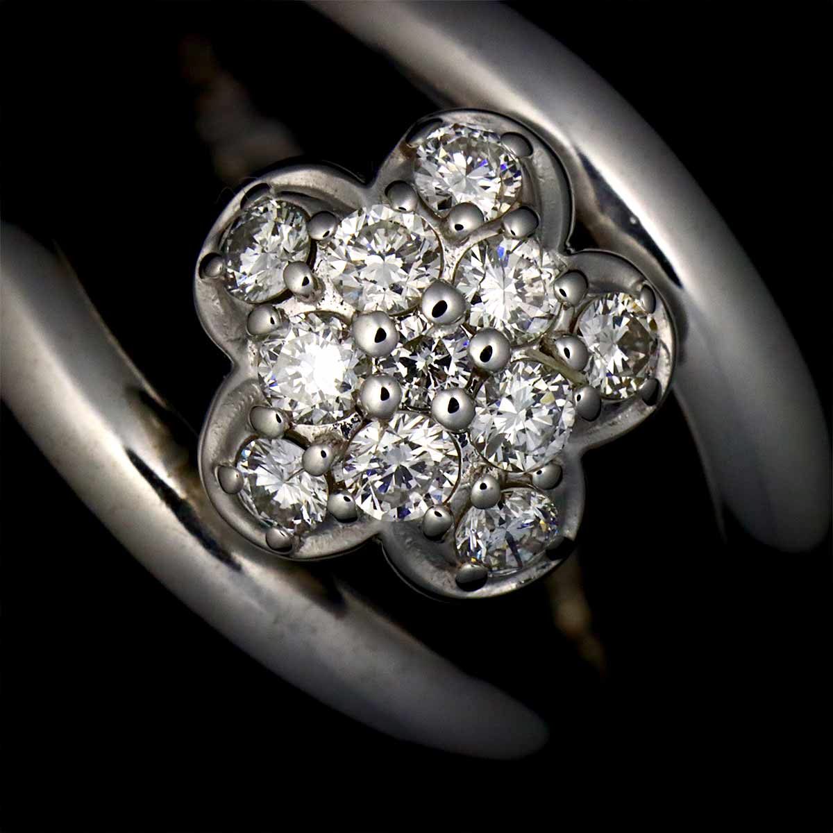 Diamond 0.30ct Ring 18K WG 750 Size2.75-3(US)