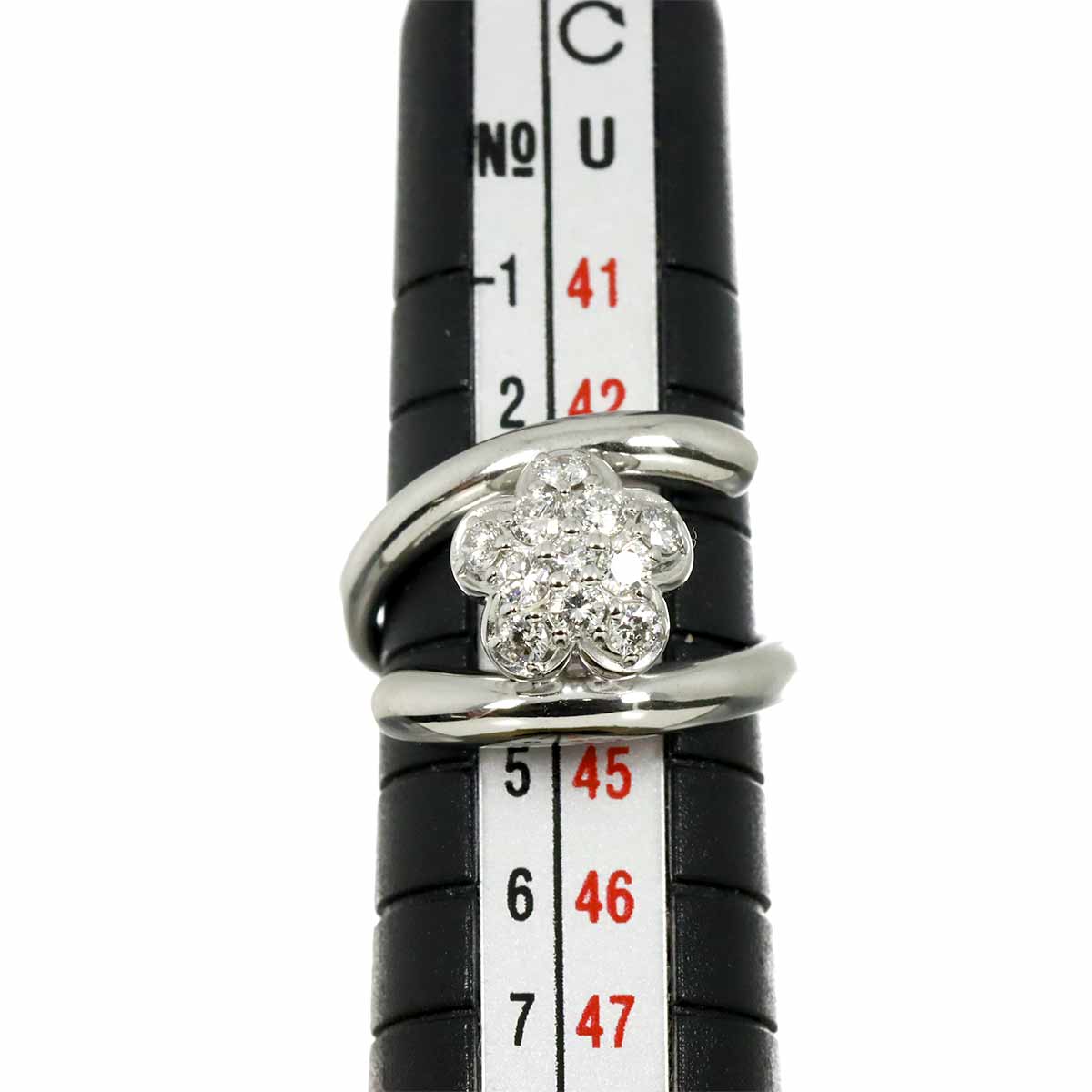 Diamond 0.30ct Ring 18K WG 750 Size2.75-3(US)
