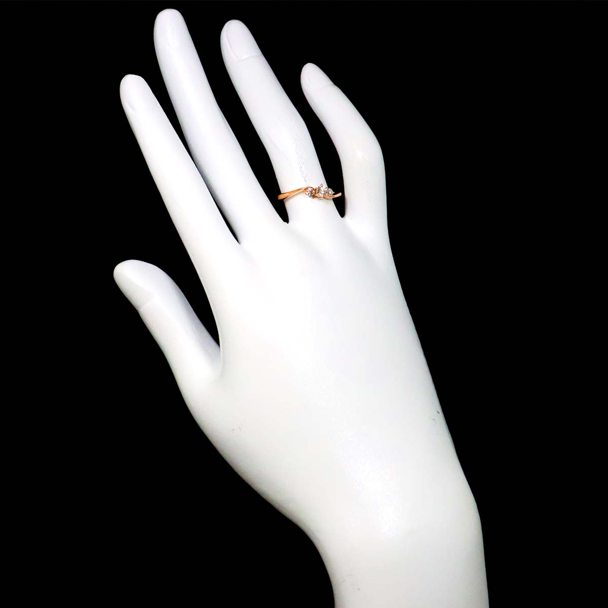 Diamond 0.15/0.08ct Ring 18K PG 750 Size6-6.25(US)