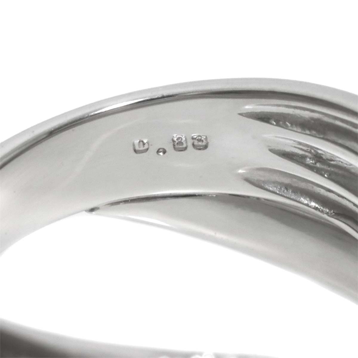 Diamond 0.83ct Ring Pt size9(US)