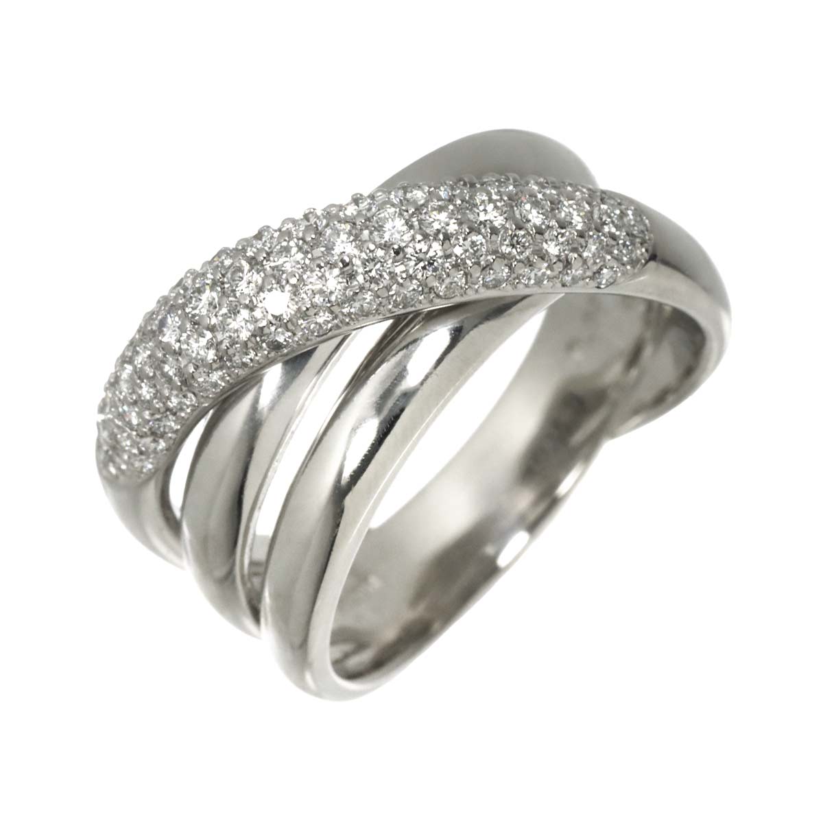 Diamond 0.83ct Ring Pt size9(US)