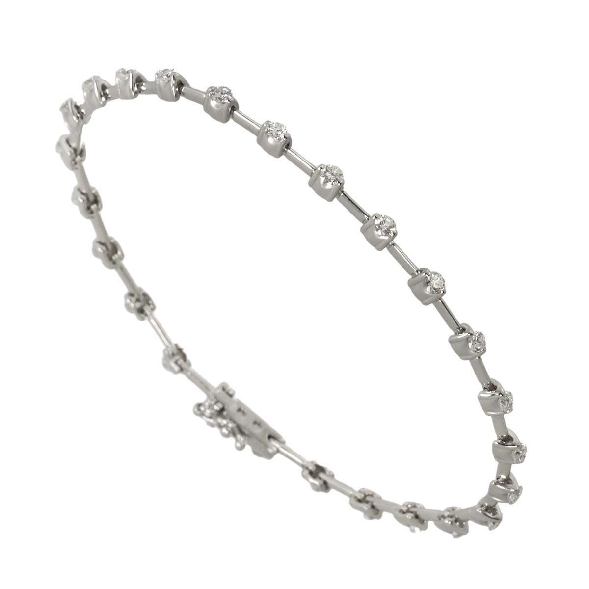 Diamond 1.25ct Bracelet 18K White Gold 750