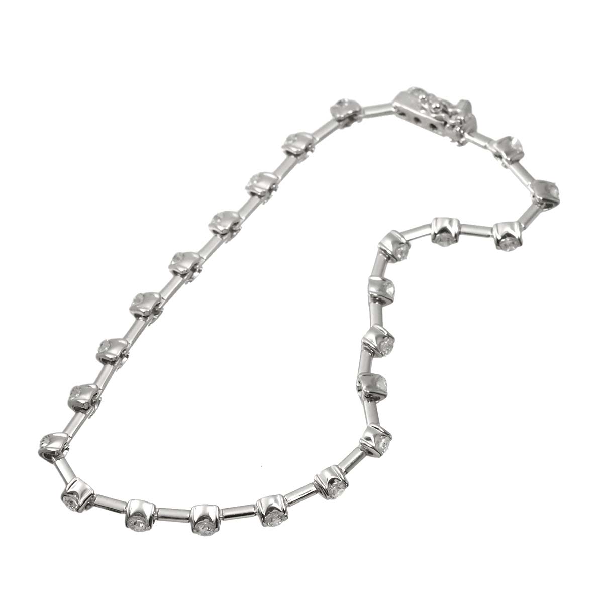 Diamond 1.25ct Bracelet 18K White Gold 750