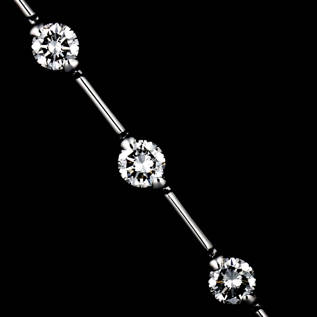 Diamond 1.25ct Bracelet 18K White Gold 750