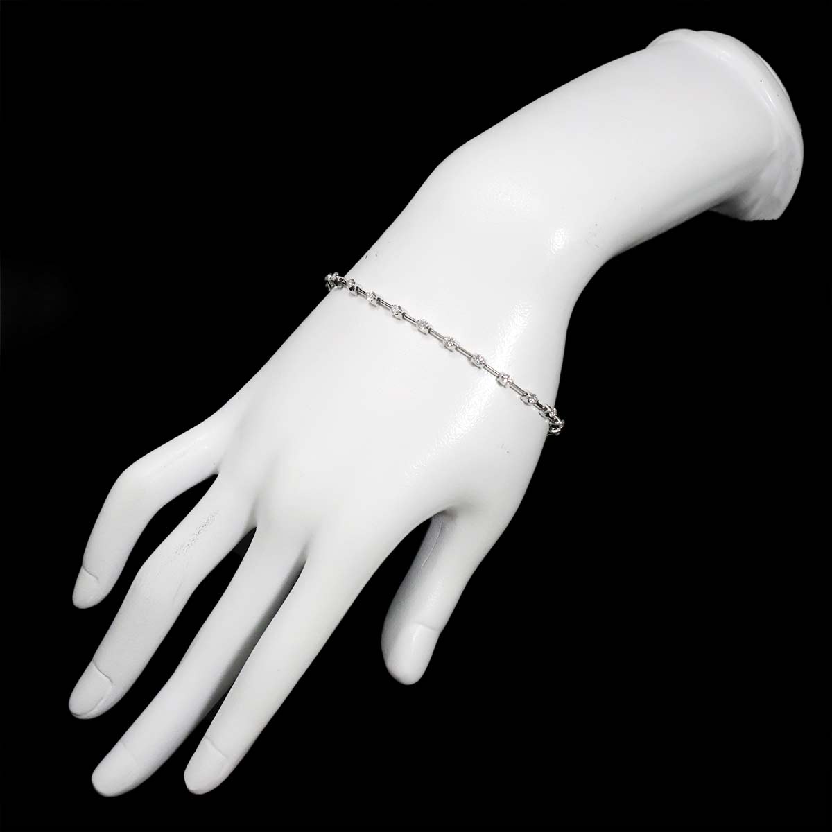 Diamond 1.25ct Bracelet 18K White Gold 750