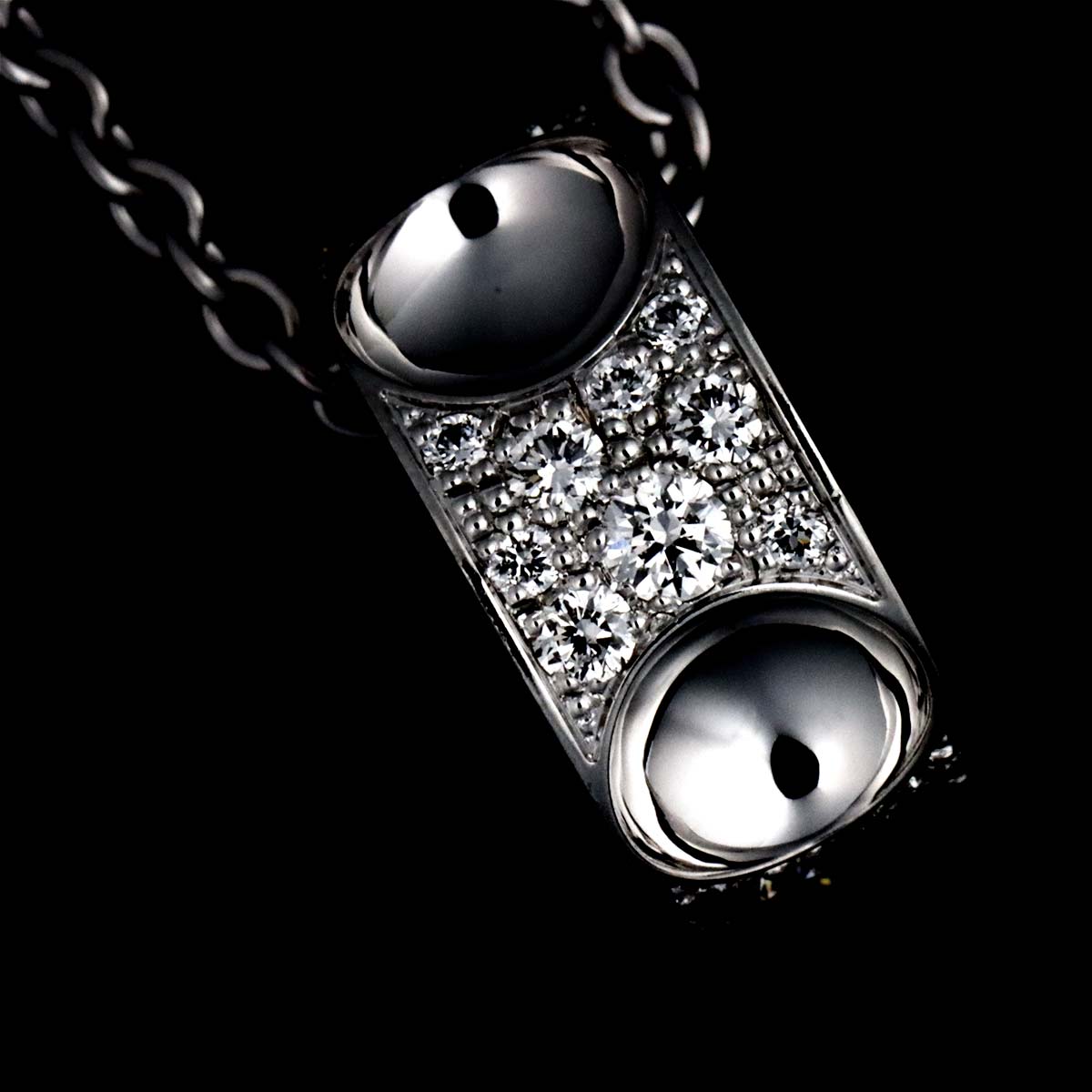 Pendentif Diamond Necklace 18K WG 750