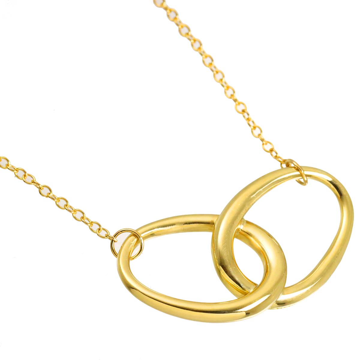 Double Loop Necklace 18K Yellow Gold 750