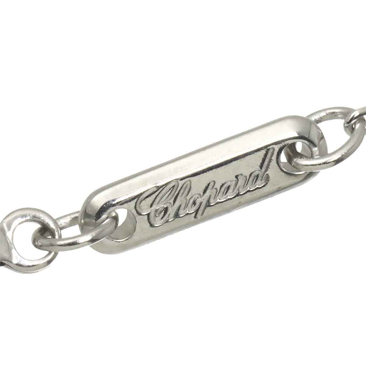 Happy Diamond Heart Necklace 18K White Gold 750