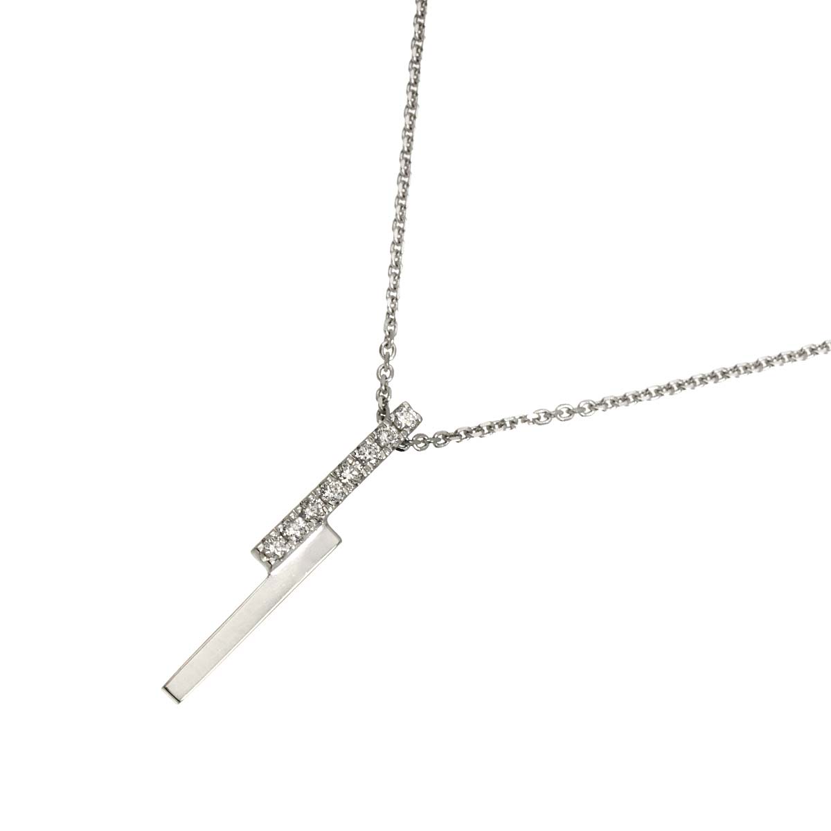 Diamond Necklace 18K WG 750