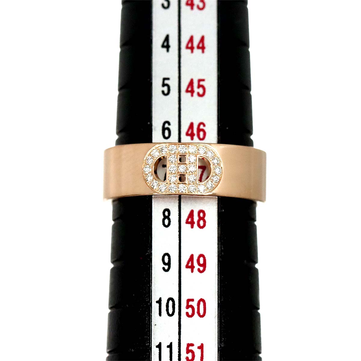 H Dunkle Diamond Ring 18K Pink Gold 750 Size47 3.75-4(US)