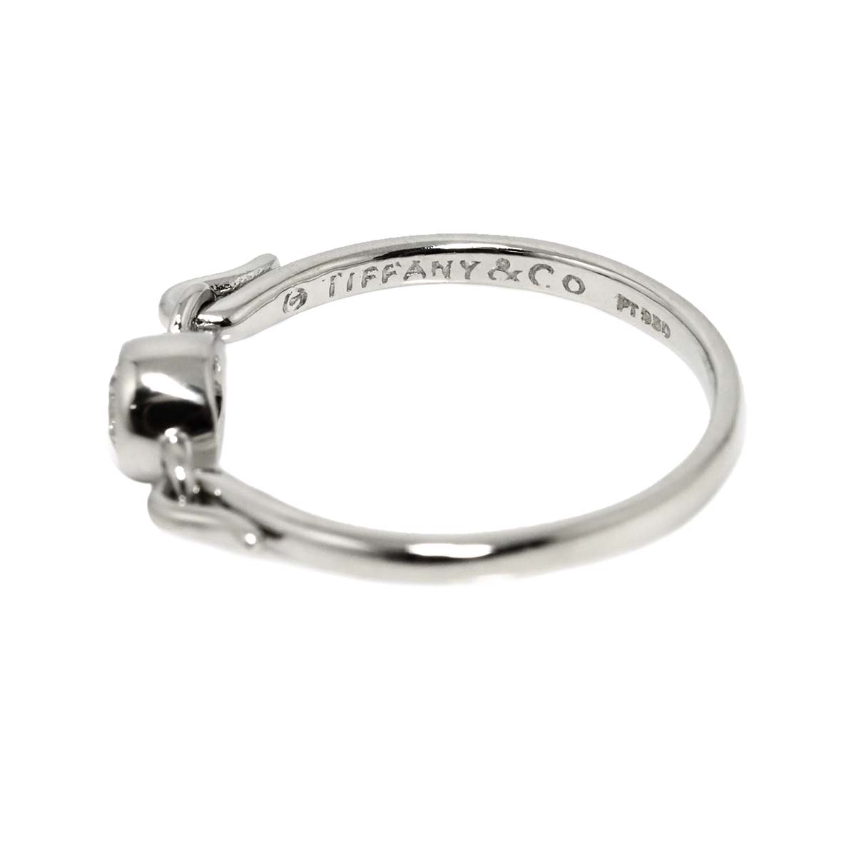Swan Diamond Ring Pt Platinum Size6.75(US)