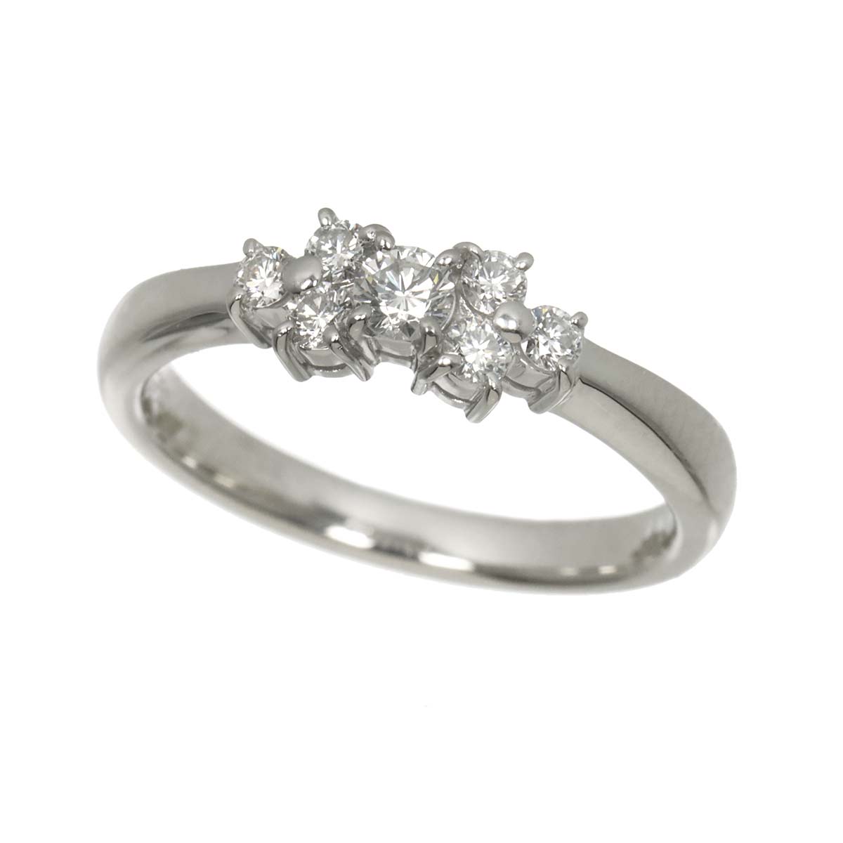 Diamond 0.26ct Ring Platinum Size5.5-5.75(US)