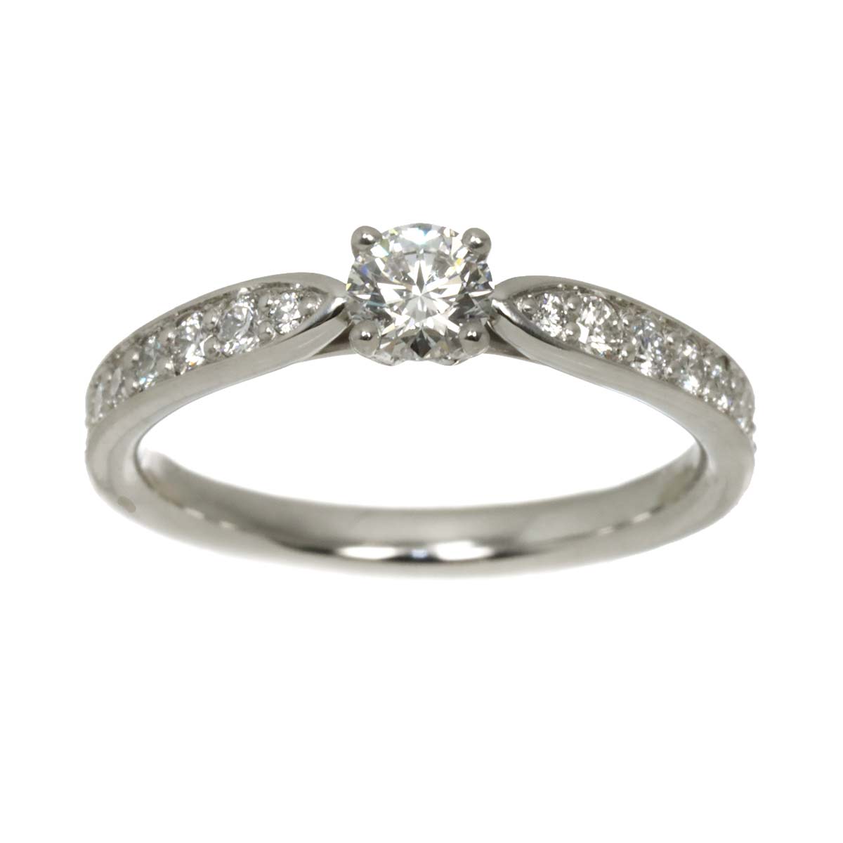 Harmony Diamond 0.20ct F/VS1/3EX Ring Pt Size3.25-3.75(US)