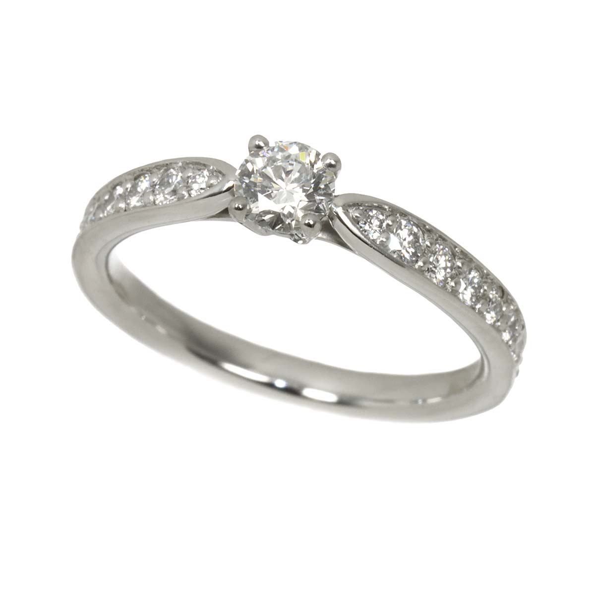 Harmony Diamond 0.20ct F/VS1/3EX Ring Pt Size3.25-3.75(US)