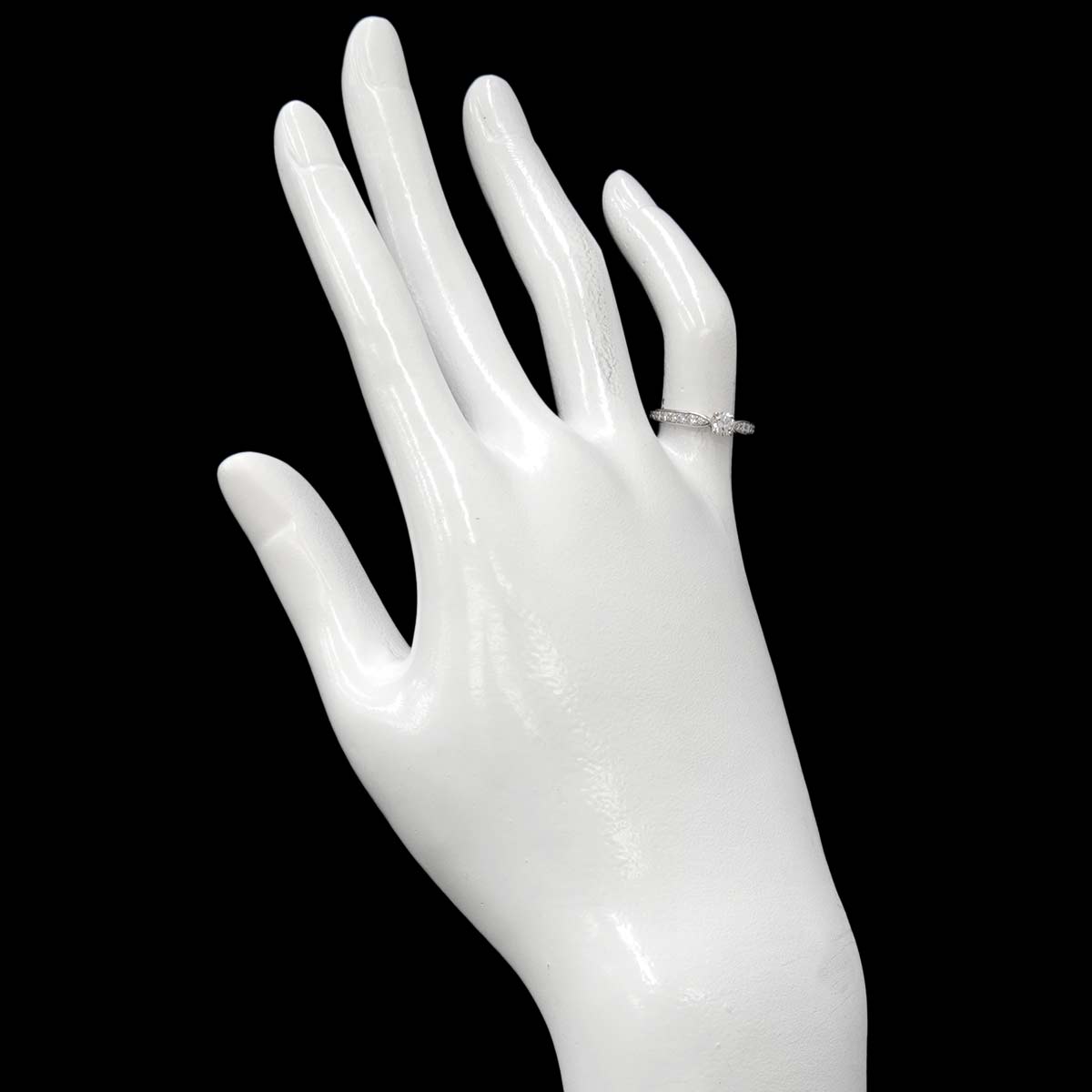 Harmony Diamond 0.20ct F/VS1/3EX Ring Pt Size3.25-3.75(US)